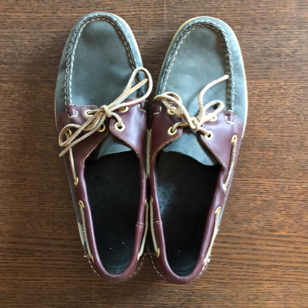 Navy and Burgundy Sebago Docksides